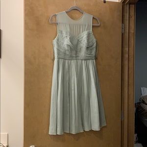 Dusty Sage JCrew bridesmaid dress